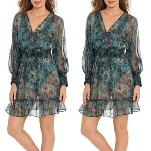 Amoressa by Miraclesuit Rhiannon Tango Floral Mini Beach Coverup Dress